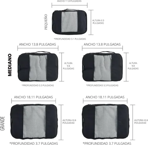 Vista 3 de TravelWise Equipaje, Negro