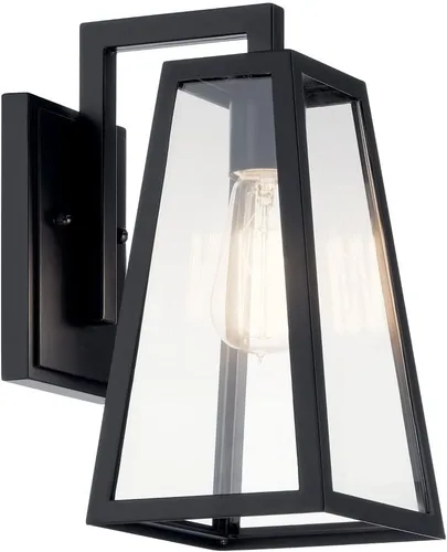 Vista 3 de Kichler Delison - Lámpara de pared (11,5 pulgadas, 1 Lt, color negro)
