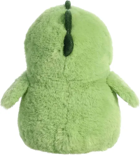 Vista 4 de Aurora® Pingüino de pompón juguetón™ Dino de peluche - Compañeros vibrantes para abrazos cálidos - Perfecto para adultos, niños y cumpleaños - Verde