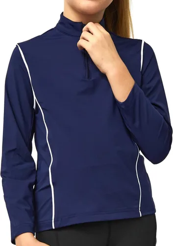 Vista 2 de TrustBreech-Made in USA -Kids' Long Sleeved Technical Moisture-Wicking Equestrian Horse Riding Sun Shirt with Ice Fil Lite