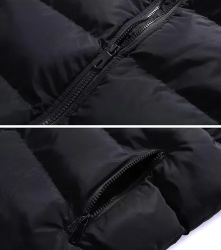 Vista 5 de Msmsse Chalecos de invierno para hombre, con forro polar, acolchado, casual, sin mangas
