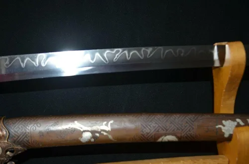 Vista 4 de Espada samurái japonesa coleccionable hecha a mano con espiga completa Katana