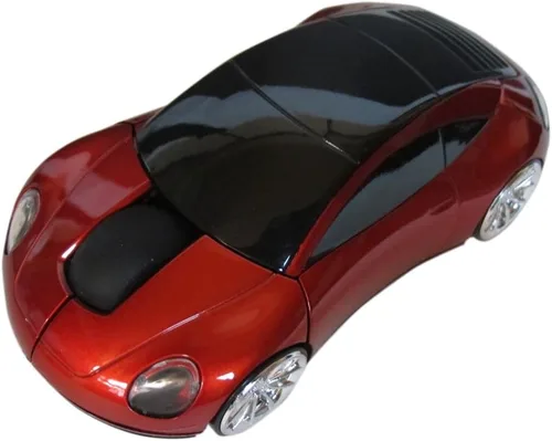 Vista 4 de MOJO Porsche Car Ratón óptico inalámbrico silencioso (negro)