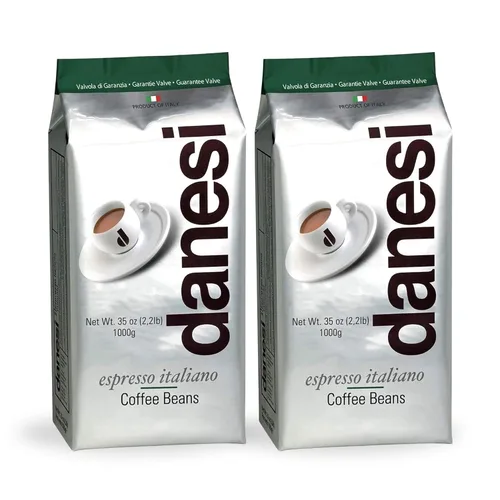 Vista 19 de Danesi Caffe - Granos de café enteros italianos, granos de café expreso y grano entero de tostado medio, perfectos para máquinas de espresso, prensa