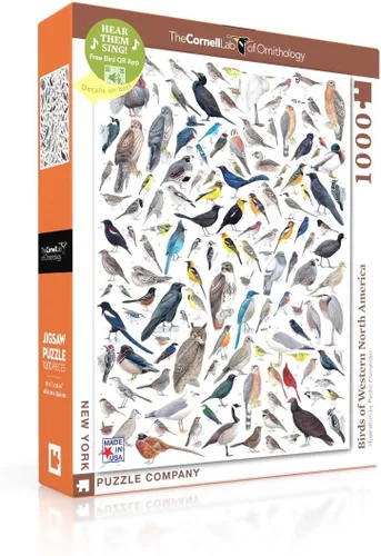 Vista 7 de New York Puzzle Company - Cornell Lab Birds of Eastern/Central North America - Rompecabezas de 1000 piezas para noches de juego familiares por Pedro