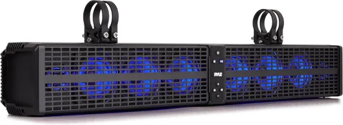 Vista 9 de Pyle Barra de sonido ATV/UTV de 11 pulgadas, altavoces Bluetooth UTV impermeables con amplificador de clase D integrado, sistema de altavoces de 2