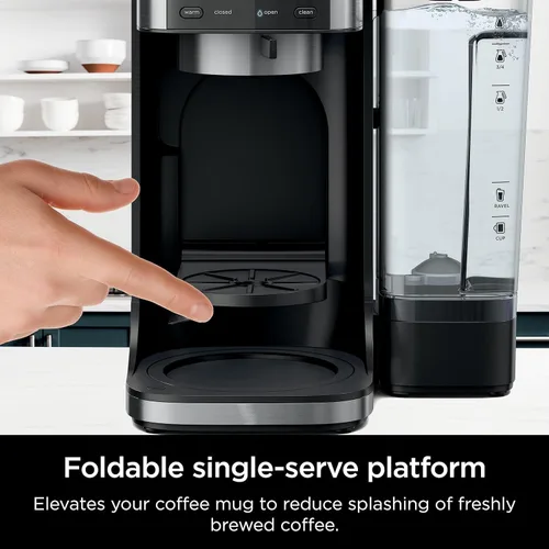 Vista 14 de Ninja Cafetera de goteo DualBrew Pro Café caliente y helado Compatible con cápsulas K-Cup 3 estilos de preparación (Clásico, Rico y Helado)