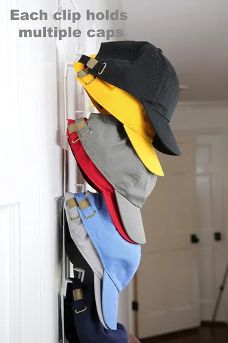 Vista 2 de Perfect Curve Organizador de Sombreros Perchero para Gorras FAV Percheros para Sombreros Capacidad para hasta 40 gorras Organizador sobre