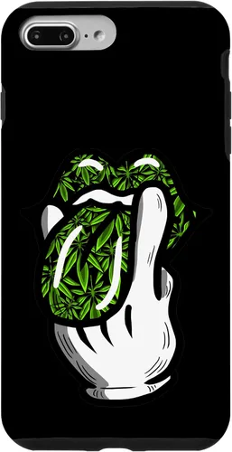 Vista 12 de Lick Smoke Weed Leaf Pattern Marihuana 420 Cannabis Pot Gift Case para iPhone 17