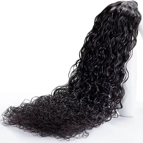 Vista 15 de Cabello humano rizado birmano crudo, 100% pelo crudo camboyano #Birmano rizado color natural