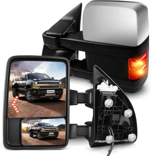 Vista 10 de SCITOO Reemplazo de vidrio para espejo lateral Compatible con Ford F-250 F-350 F-450 F-550 Super Duty 1999-2016 y Ford Excursion 2000-2005, vidrio