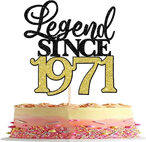 Vista 39 de Rsstarxi 1 paquete de decoración de pastel con purpurina de leyenda desde 2012 para decoración de tarta de cumpleaños 13 años para decoración