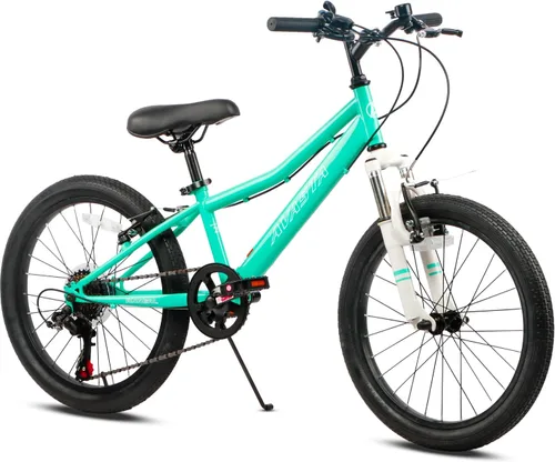Vista 11 de AVASTA Govet Bicicleta de Montaña de 20'' para Niños de 6-12 Años para Niños y Niñas con Horquilla de Suspensión, Transmisión de 6 Velocidades