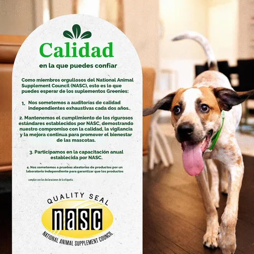 Vista 6 de Greenies Suplementos masticables calmantes para perros sabor a pollo, 7.3 oz. Contenedor de 40 unidades L-Tryptophan & L-Theanine, supports