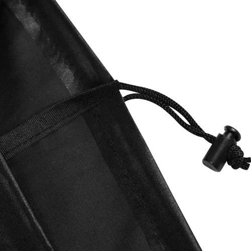 Vista 4 de PALTERWEAR Bolsas de satén lisas con cordón y palanca para artículos delicados - Lencería, pelucas, zapatos, seda (negro, 7 x 9 pulgadas)
