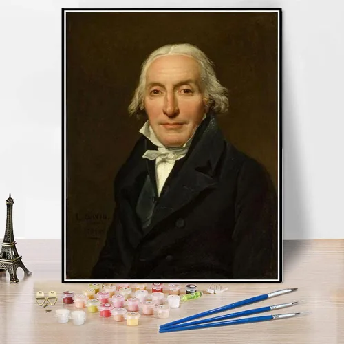 Vista 7 de Pintura por números para adultos Napoleón cruzando los Alpes en el paso de San Bernardo, Th May Pintura por Jacques Louis David DIY Pintura al óleo