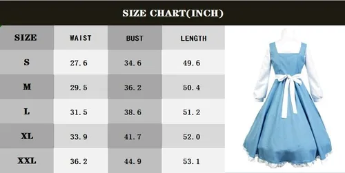 Vista 4 de Vestido de sirvienta para mujer, disfraz de cosplay de Halloween