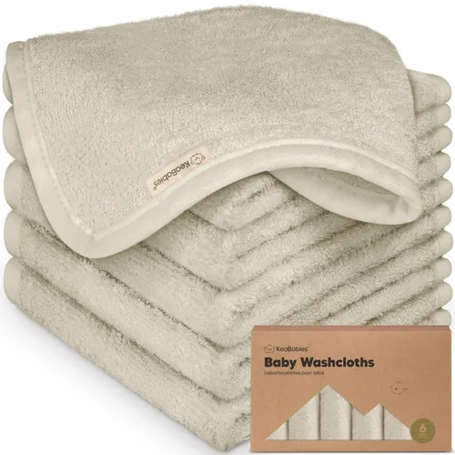 Vista 31 de Paquete de 6 paños de viscosa suave y absorbente de bambú para cara, cuerpo, toallas de bebé para recién nacidos, niños, niños pequeños, bebés