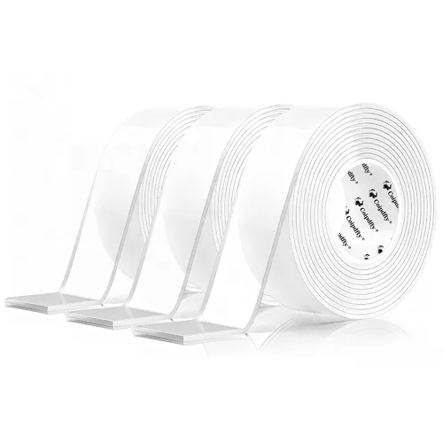 Vista 12 de Cinta de doble cara resistente para decoración de pared, no daña la pintura, cinta de montaje extraíble transparente, cinta adhesiva nano de dos 1