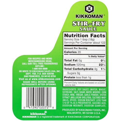 Vista 3 de Kikkoman Salsa salteada sin conservantes con sabor clásico - Perfecto para platos Chowmein y condimentos multiusos - Botella de plástico sellada