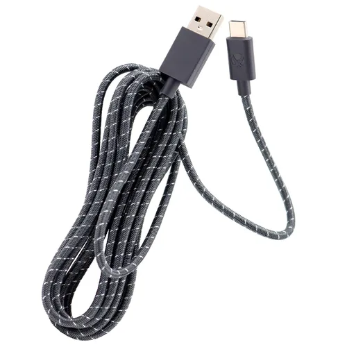 Vista 6 de Deal4GO 9FT Braided USB-C Charging Cable Charger Cord Replacement for Xbox Elite 2, Series X S, PS5, Switch Pro Controller - Blue