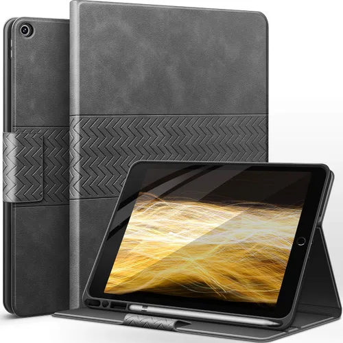 Vista 9 de auaua - Funda para iPad de 9ª, 8ª, 7ª generación de 10,2 pulgadas, color Marrón