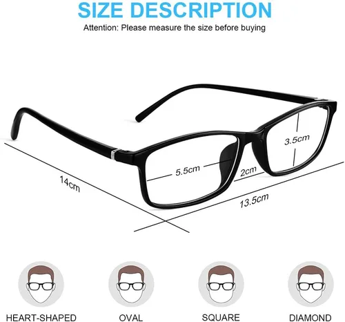 Vista 3 de URAQT Lentes de luz azul para mujeres y hombres, lentes de bloqueo de luz azul, lentes de lectura para computadora y juegos, lentes transparentes