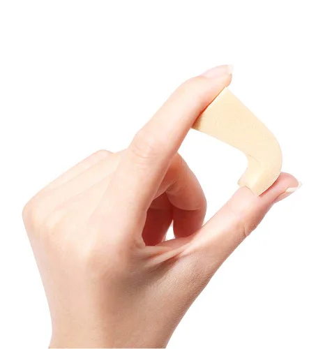 Vista 5 de OWLFAVO 48 esponjas cosméticas de maquillaje triangulares, sin látex, desechable, espuma de belleza, aplicador facial para base impecable, sensible