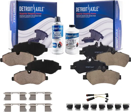 Vista 95 de Detroit Axle - Pastillas de Freno Delantero para Nissan Altima Maxima Sentra 350Z Cube Juke Versa INFINITI G35 I30 I35 Suzuki SX4 Crossover