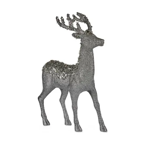 Vista 2 de Reno de Navidad Krist+ Blanco Plateado Plata Reno 15 x 45 x 30 cm