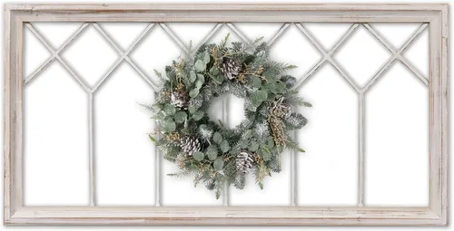 Vista 11 de Sintosin Farmhouse Window Frame Wall Decor 19 X 39 Inches, Washed Black