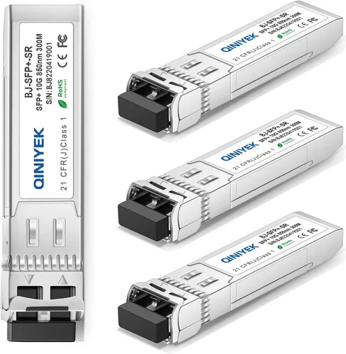 Vista 7 de Transceptor SFP+ 10GBase-SR, módulo SFP+ LC multimodo 10G 850 nm, hasta 984.3 ft, compatible con Cisco SFP-10G-SR, Unifi UF-MM-10G, Meraki