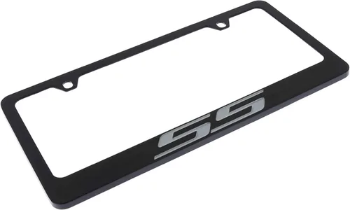 Vista 2 de License Frame Inc. Chevrolet SS Super Sport - Marco de matrícula de metal con revestimiento negro