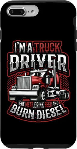 Vista 12 de Truck Driver Eat Meat Drink Beer and Burn Diesel Semi Truck Case for iPhone 17