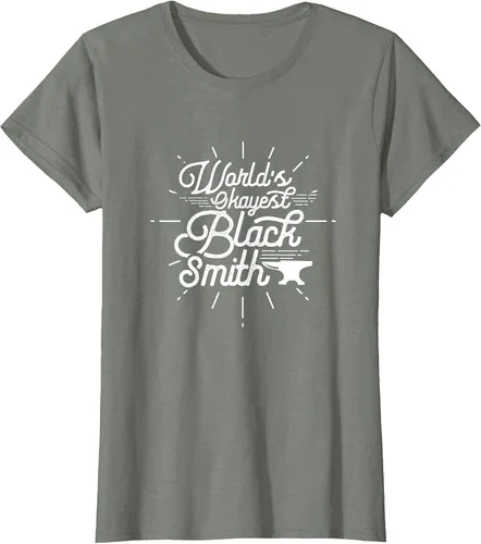 Vista 5 de Blacksmith Blacksmithing Forge Metalsmith Forging T-Shirt Asphalt Grey