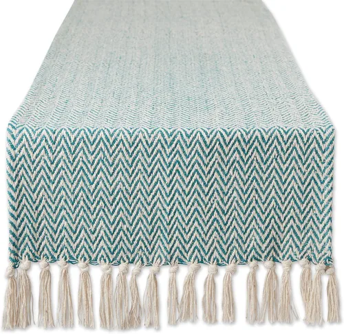 Vista 20 de DII Woven Basic - Camino de mesa Chevron de la colección de mesa, 15 x 72 pulgadas, gris