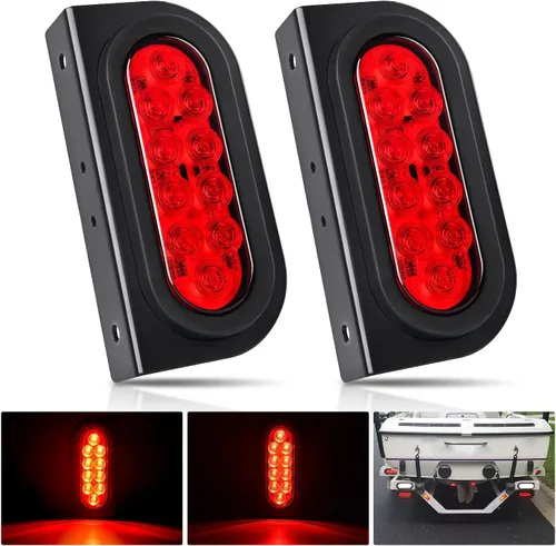 Vista 26 de Nilight Barra de luz trasera para remolque 2 piezas 20 LED luz de freno, luz automotriz, intermitentes, luces de marcha atrás IP65 impermeable