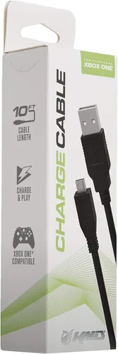 Vista 3 de Compatible con cable de carga del controlador USB Xbox One (10 pies)