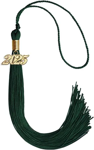 Vista 125 de Endea Graduation - Borla de un solo color con fecha dorada (Oro Antiguo, 2020)