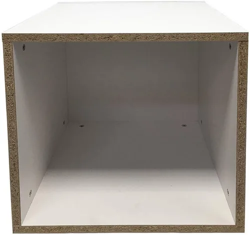 Vista 2 de 18 '' x 18 '' bases derribadas blancas Pedestal Base Caja Cubo Display Accesorio Almacén al por menor