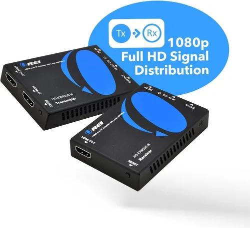 Vista 2 de OREI Extensor HDMI sobre Cat6 330 pies - 1080p sobre IP, bucle, IR