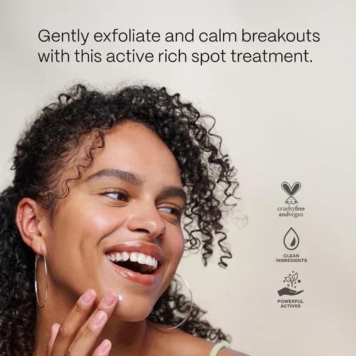 Vista 3 de Mad Hippie Crema contra imperfecciones: tratamiento para manchas de acné con ácido salicílico al 2% y árnica reductora de enrojecimiento, curcumina