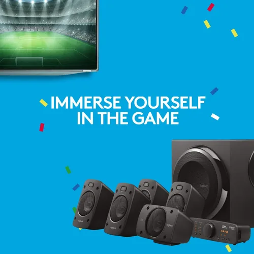 Vista 19 de Sistema de altavoces de sonido envolvente Logitech Z906 5.1 - Certificado THX, Dolby Digital y DTS Digital - Negro