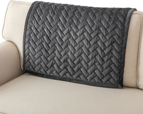 Vista 28 de Eismodra Almohadas para sofá, funda de sofá, fundas de sofá modular para sofá de 3 cojines, fundas de sofá para perros, gatos y mascotas, sofá Azul