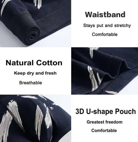 Vista 4 de Aserlin - Calzoncillos para hombre (5 unidades, algodón, sin recorrer)
