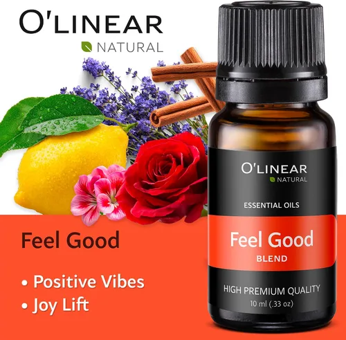 Vista 5 de O'linear Juego de 6 mezclas de aceites esenciales, perfecto para humidificadores y difusores, difusor de aromaterapia, aceites esenciales para uso