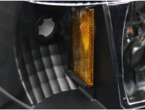 Vista 3 de Faros delanteros LED con esquina+luces de señal de parachoques, color negro, compatible con Jeep Grand Cherokee 1993-1998