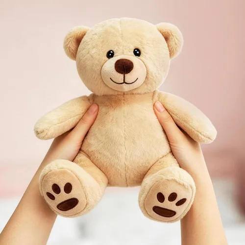 Vista 7 de LotFancy Oso de Peluche Animal de Peluche, Oso de Peluche Marrón de 10 Pulgadas Juguete de Peluche, Regalos de Peluche Suave para Niños Bebés