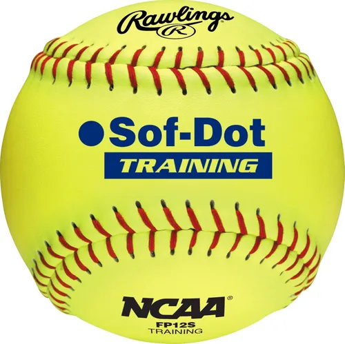Vista 3 de Rawlings Softballs de entrenamiento de Poly-Core Softpitch de la NCAA 12