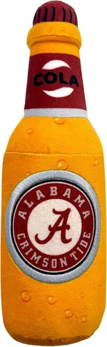 Vista 11 de NCAA Alabama Crimson Tide HOT Dog - Juguete de peluche para perros y gatos, juguete de peluche para perros y gatos con chirriador interior y hermoso